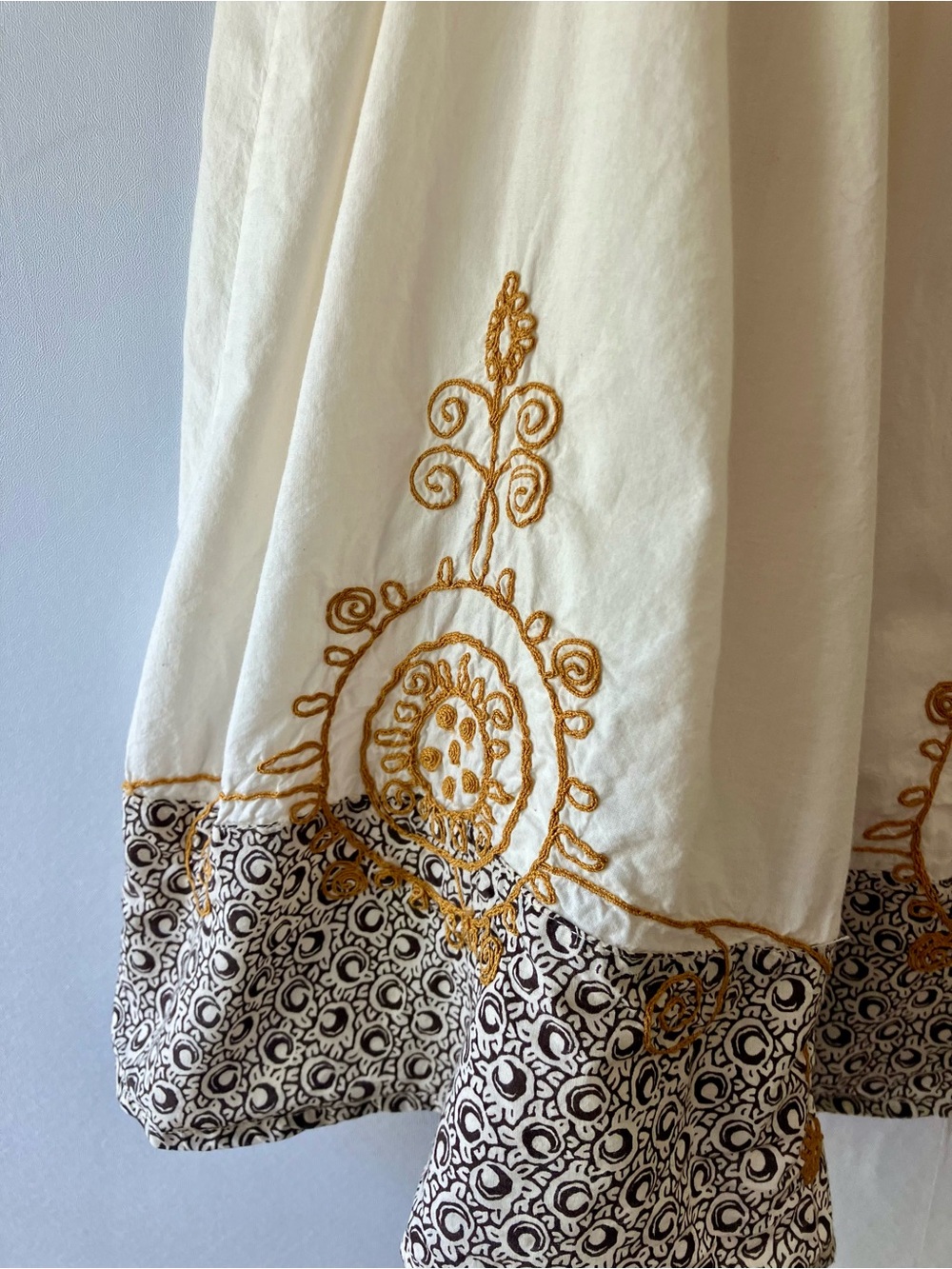 MERONA Embroidered Boho Cotton Skirt - Picture 3 of 5